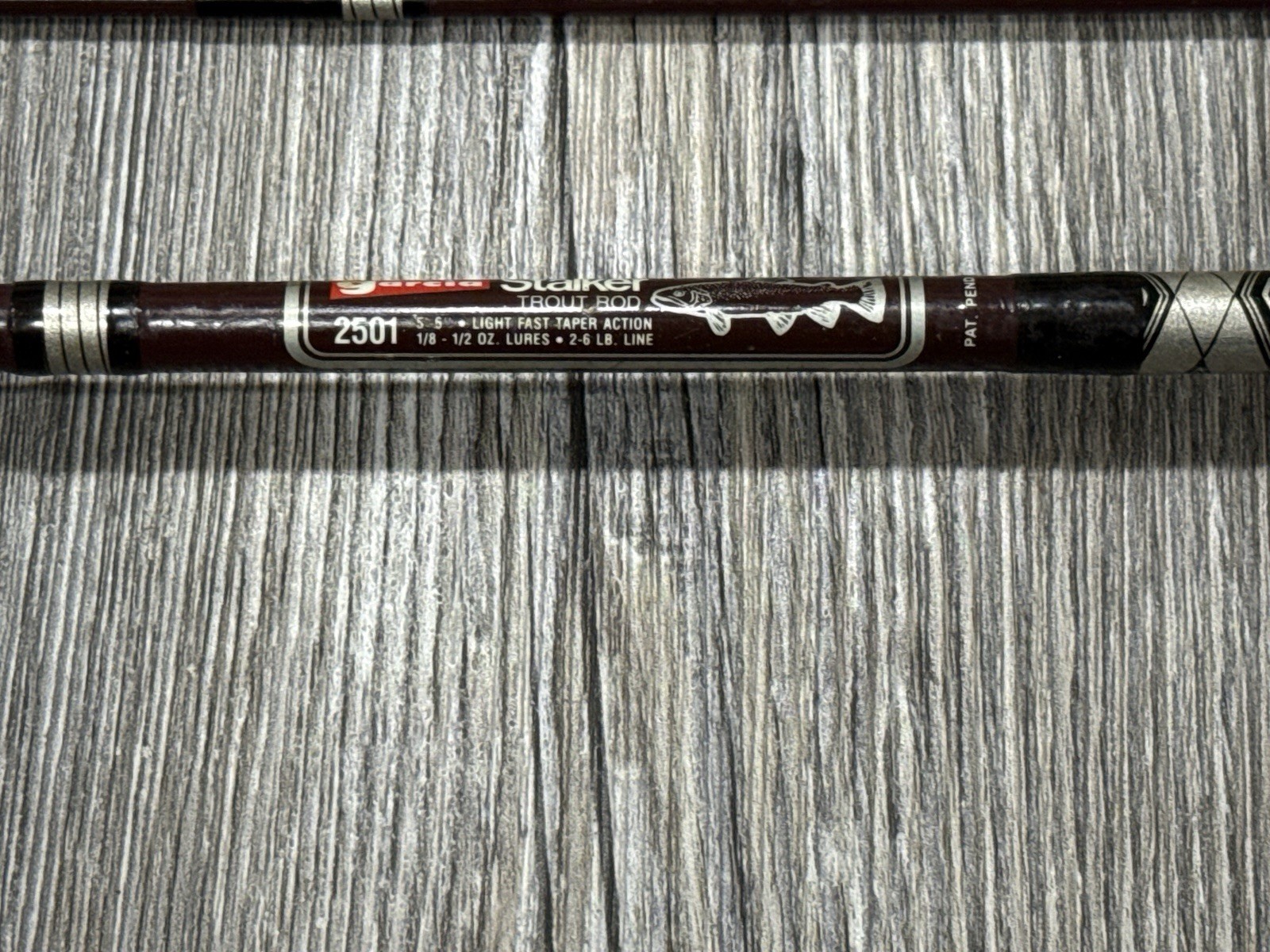 Vintage Garcia Stalker 2501 5’6″ 2 Piece Light Action Trout Fishing Rod | USA