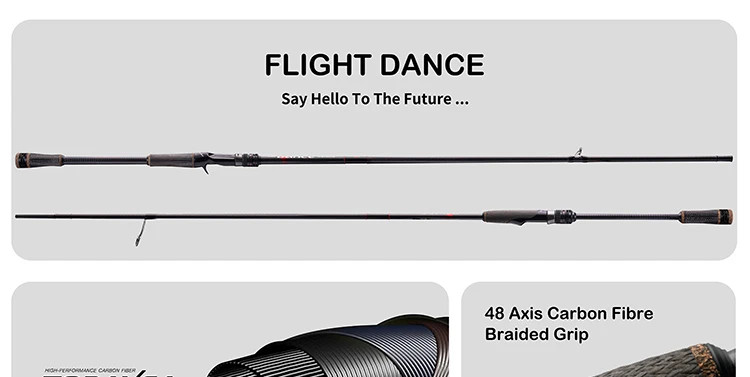 PURELURE NEW DANCE 10FT Spinning Rod Bass High Carbon Long Casting