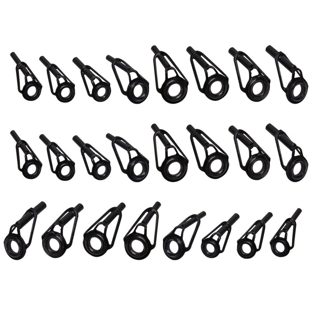 10*8*3cm Fishing Fishing Rod Tip Tips Guide Tip Mixed Size Ring Rod Repair Kit