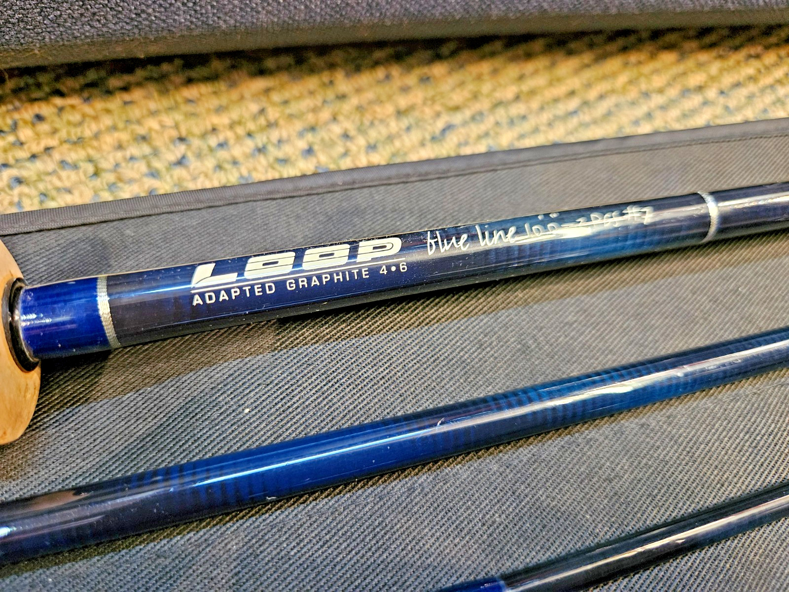 LOOP Blue Line 10′ #7 3pc Fly Fishing Rod Blueline with bag and tube