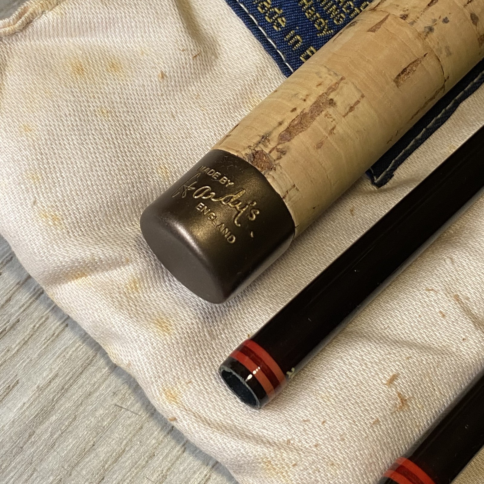 [Near Mint]Hardy Graphite Smuggler Deluxe #6 8’2″ Fly rod w/Sock Tube 7piece