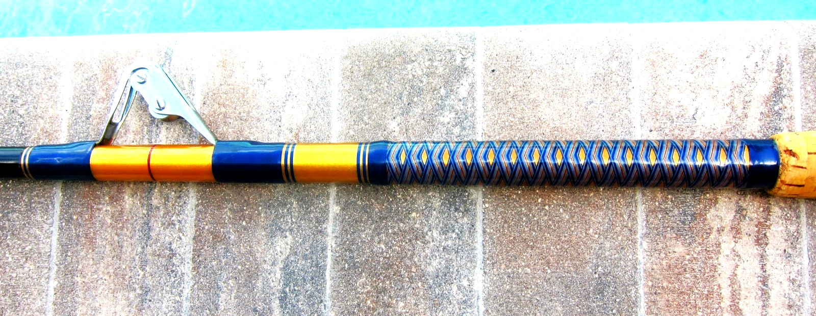 Vintage Custom IGFA 130 UNLIMITED CLASS Trolling Rod w/AFTCO H/W: 7’3″-NEW OTH!