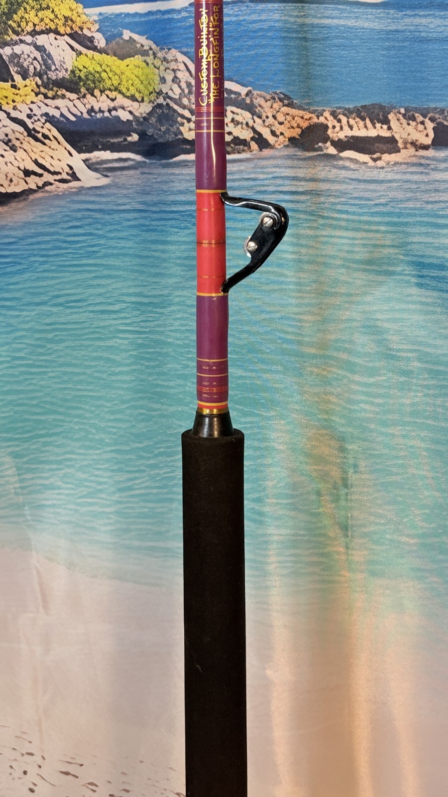 CALSTAR 655XXH Custom The Longfin 50-120lb Saltwater Tuna Rod AFTCO Roller Guide