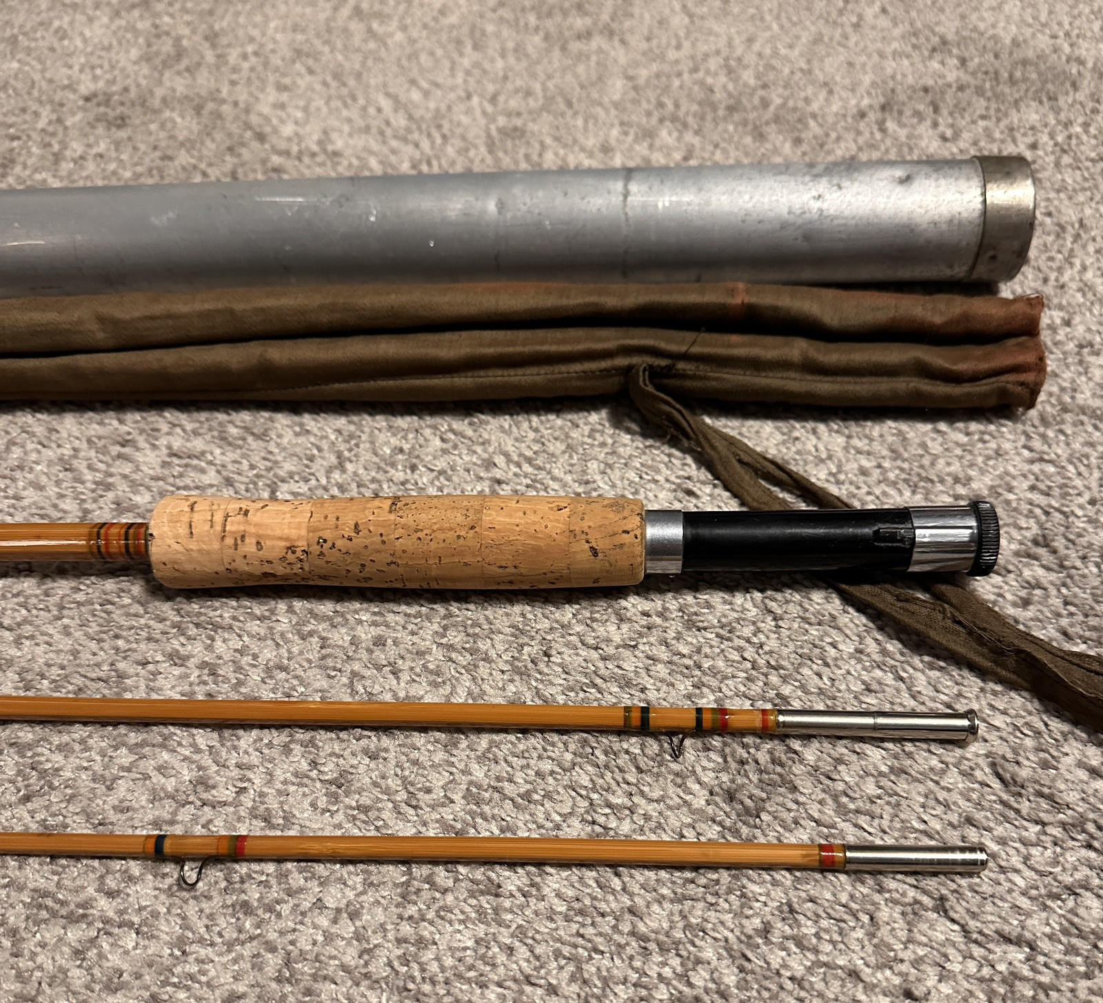Shakespeare Split Cane Bamboo Fly Rod – 8 1/2’ – 3 Pc