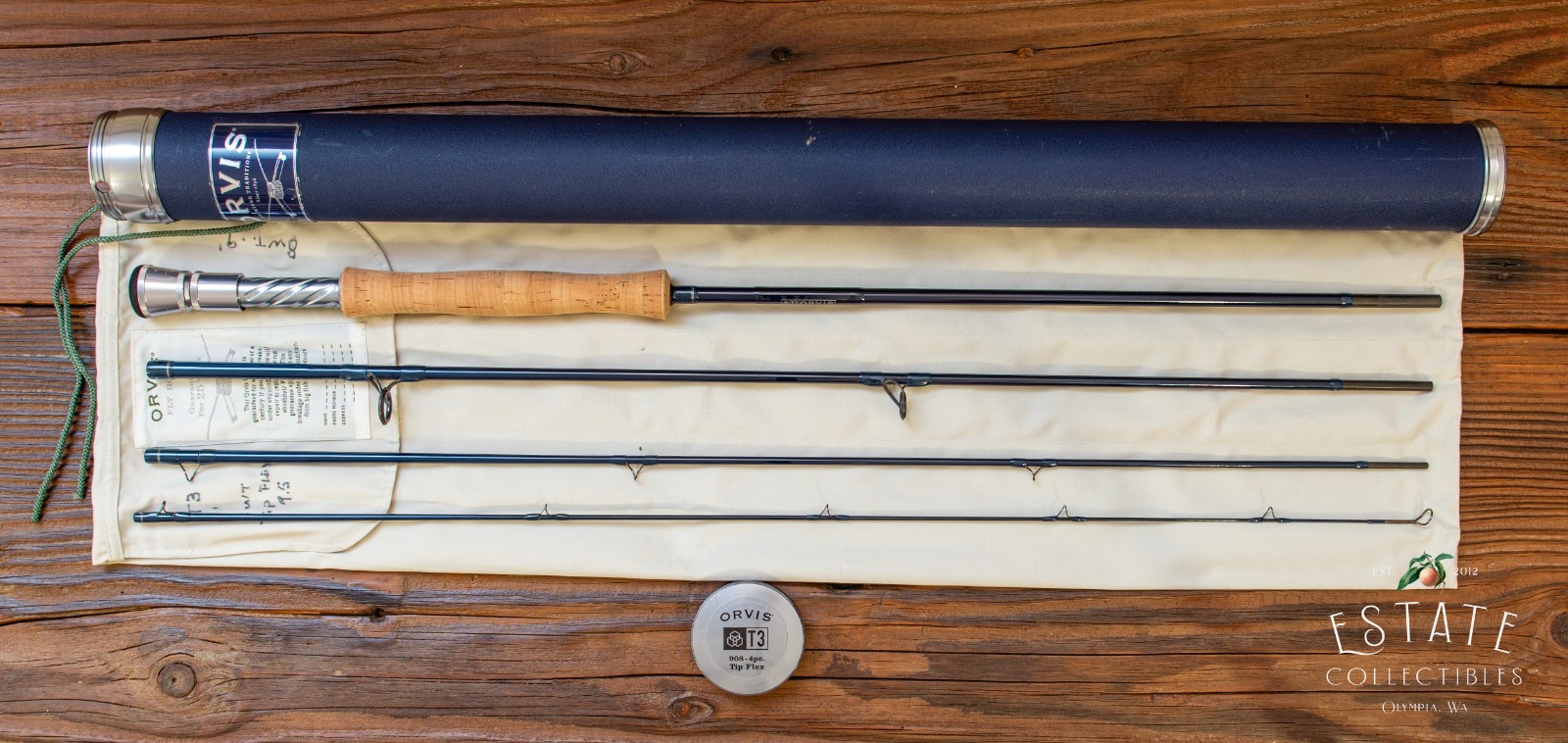 Orvis T3 908-4 Fly Rod – 9’ 8wt Tip Flex 9.5 – Unfished / Collector Grade