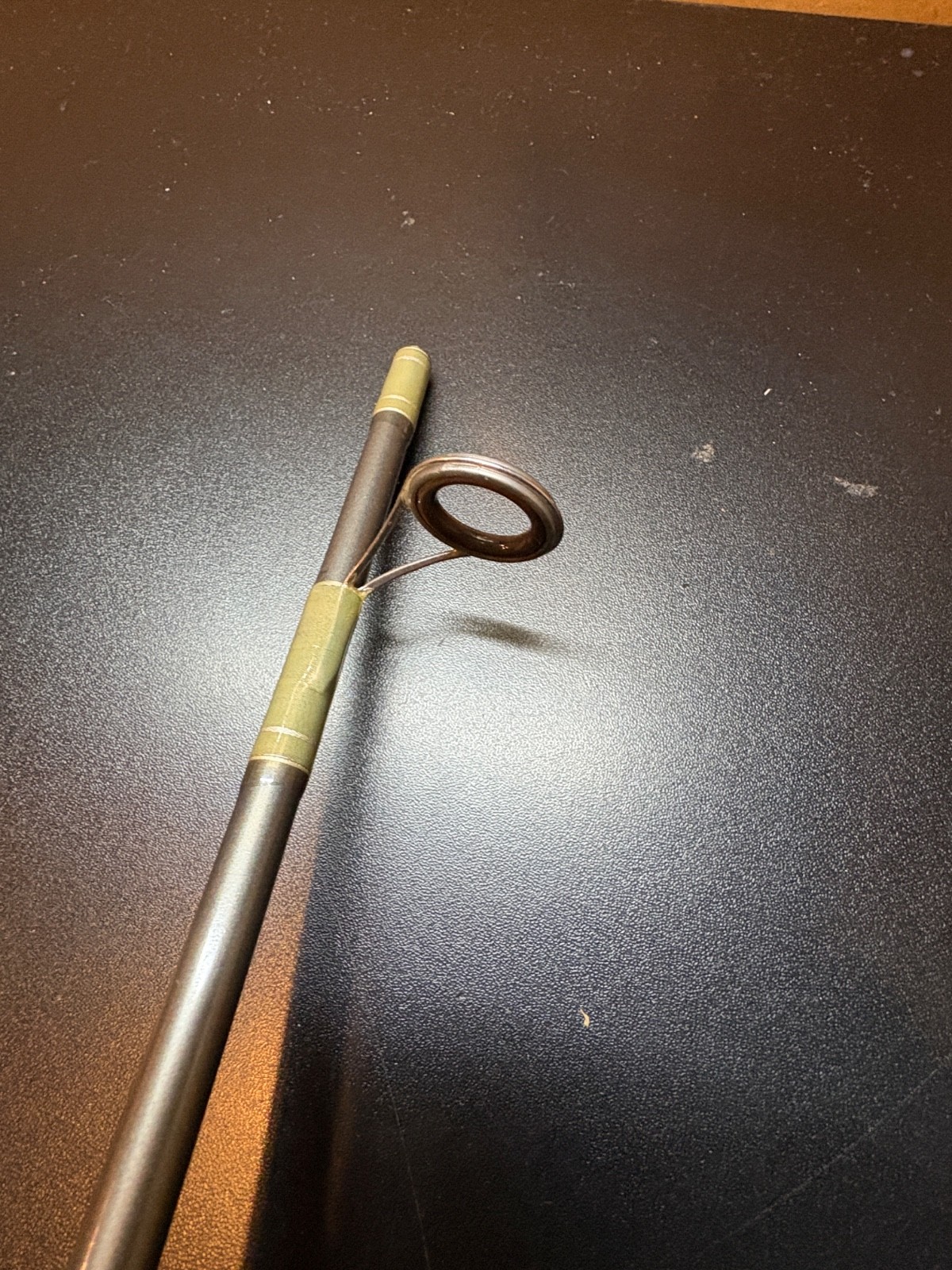 Vintage Zebco SPORTFISHER Combo Series 6′ 2PC Gray Medium Action Spinning Rod