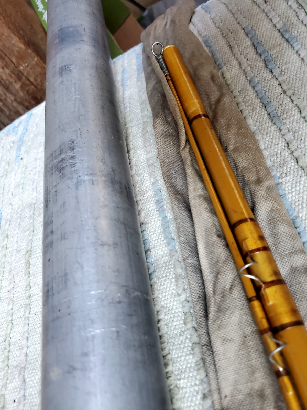 Vtg Garcia Conolon 2405B 8’6″ 2pc Dry Fly Rod W/ Aluminum Tube & Sock Near Mint