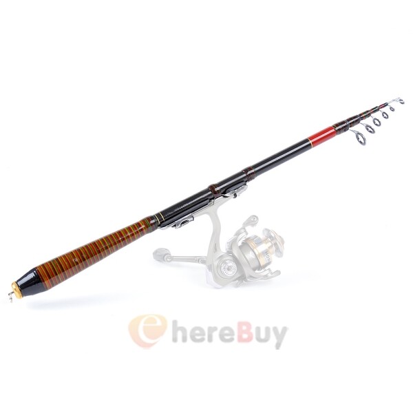 Telescopic Fishing Rod Carbon Fiber, Travel Fishing Rod for Bass Trout Fishing