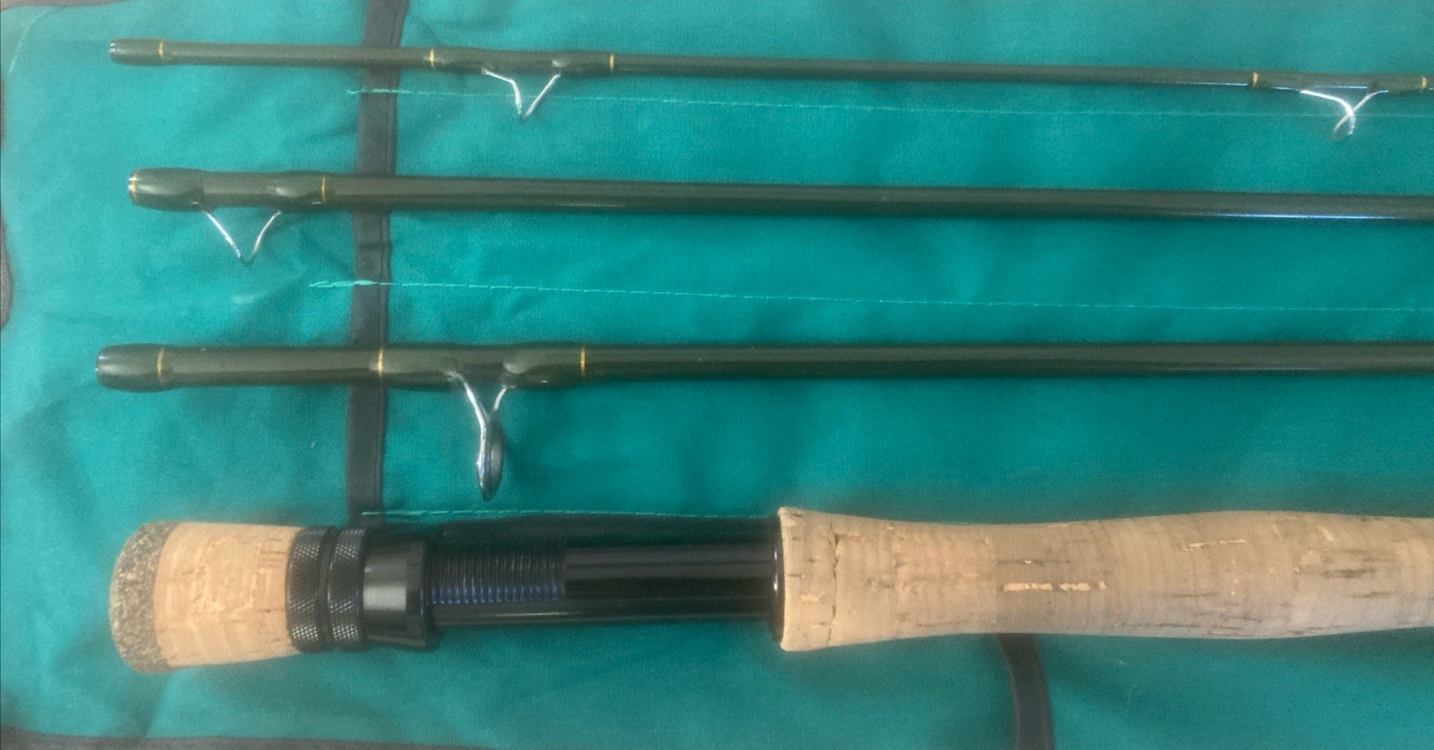Rise Fishing Co. Balance 9 Foot 8 Weight 4 Piece Fly Rod Comes With Sock No Case