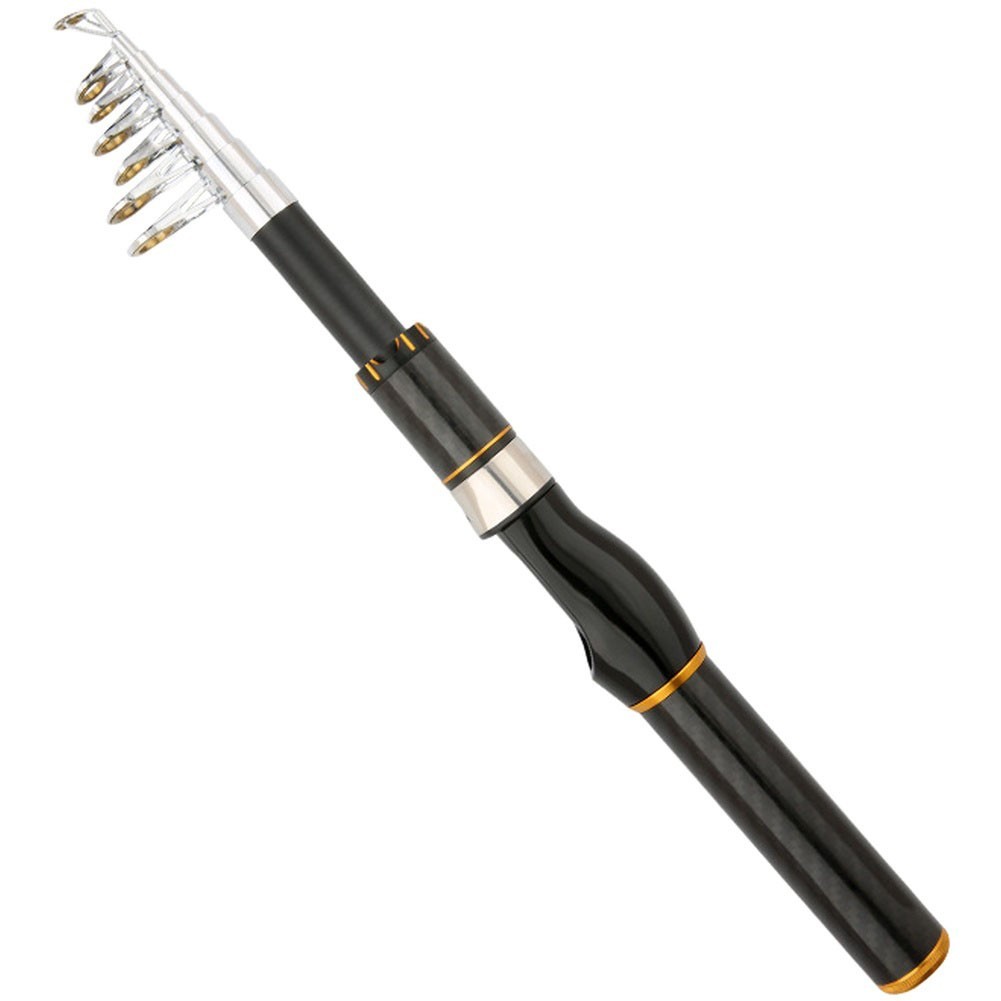 Portable Telescopic Fishing Rod Sea and Freshwater Use 1 8 to for 2 1 Meter Long