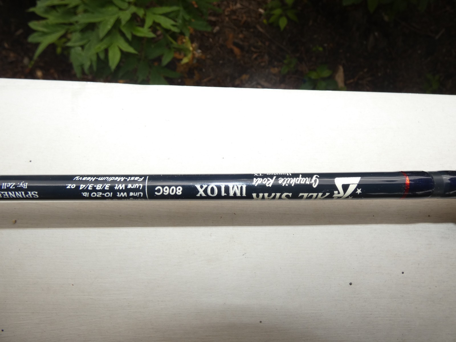 RARE ALL STAR IM10X USA MADE 806C 1 PC FAST MED HVY ACT 6’8″ FISHING ROD