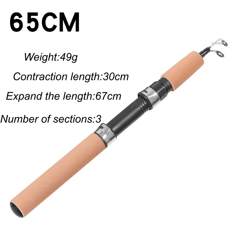 1pcs Telescopic Fly Fishing Rod Reel Kit Fishing Reel and Fiberglass Rod