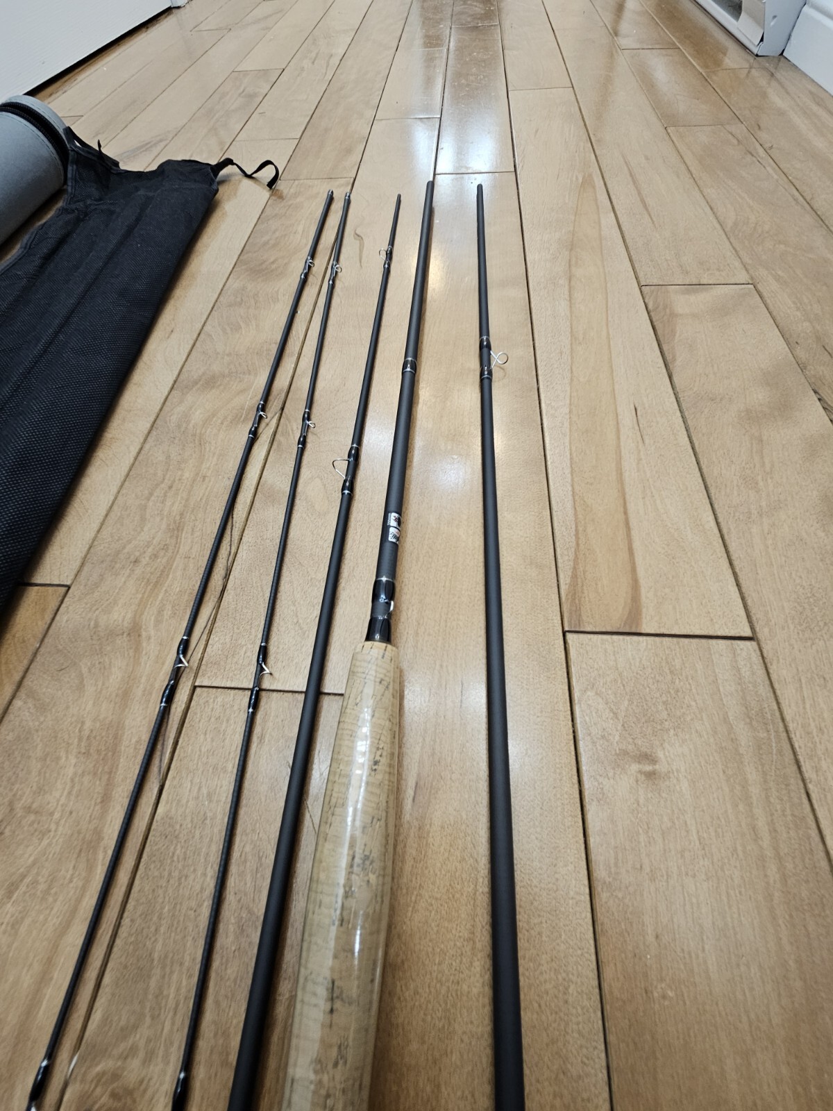 Leo Fly Rod 9ft 7/8wt 4 piece with Spare 5th Piece Extra Tip! Carry Tube Case