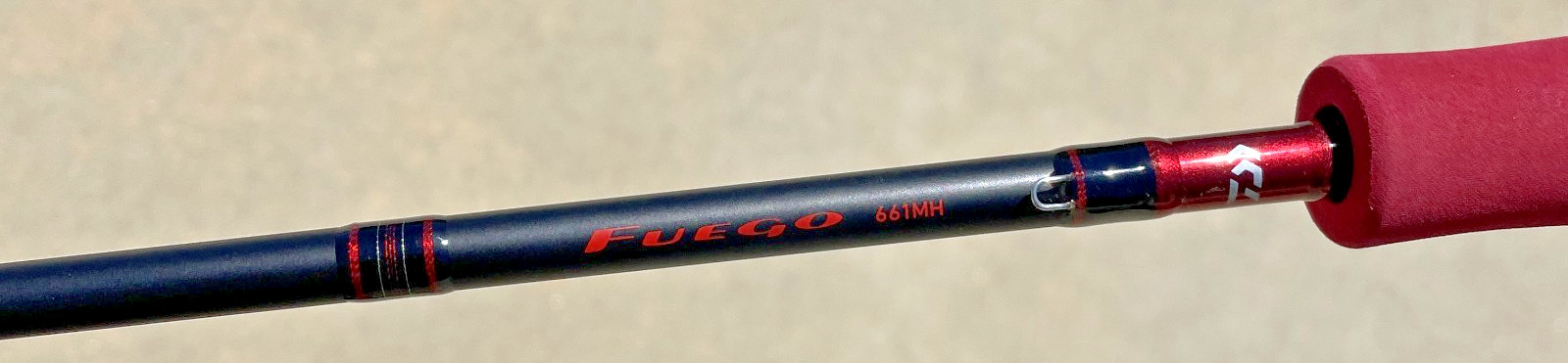 New Daiwa Fuego Casting Rod 6’6″ Medium Heavy 1-Pc Graphite 661MH Bass