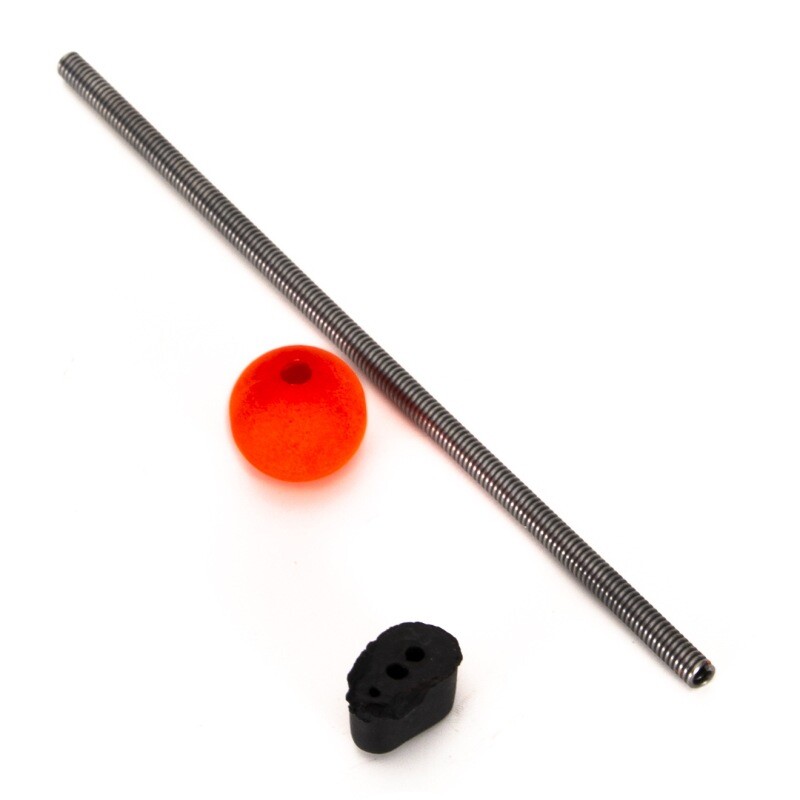 5PCS Red Ball Spring Rod Tips Ice Fishing Pole Spring Ball Tips 9/10/12cm