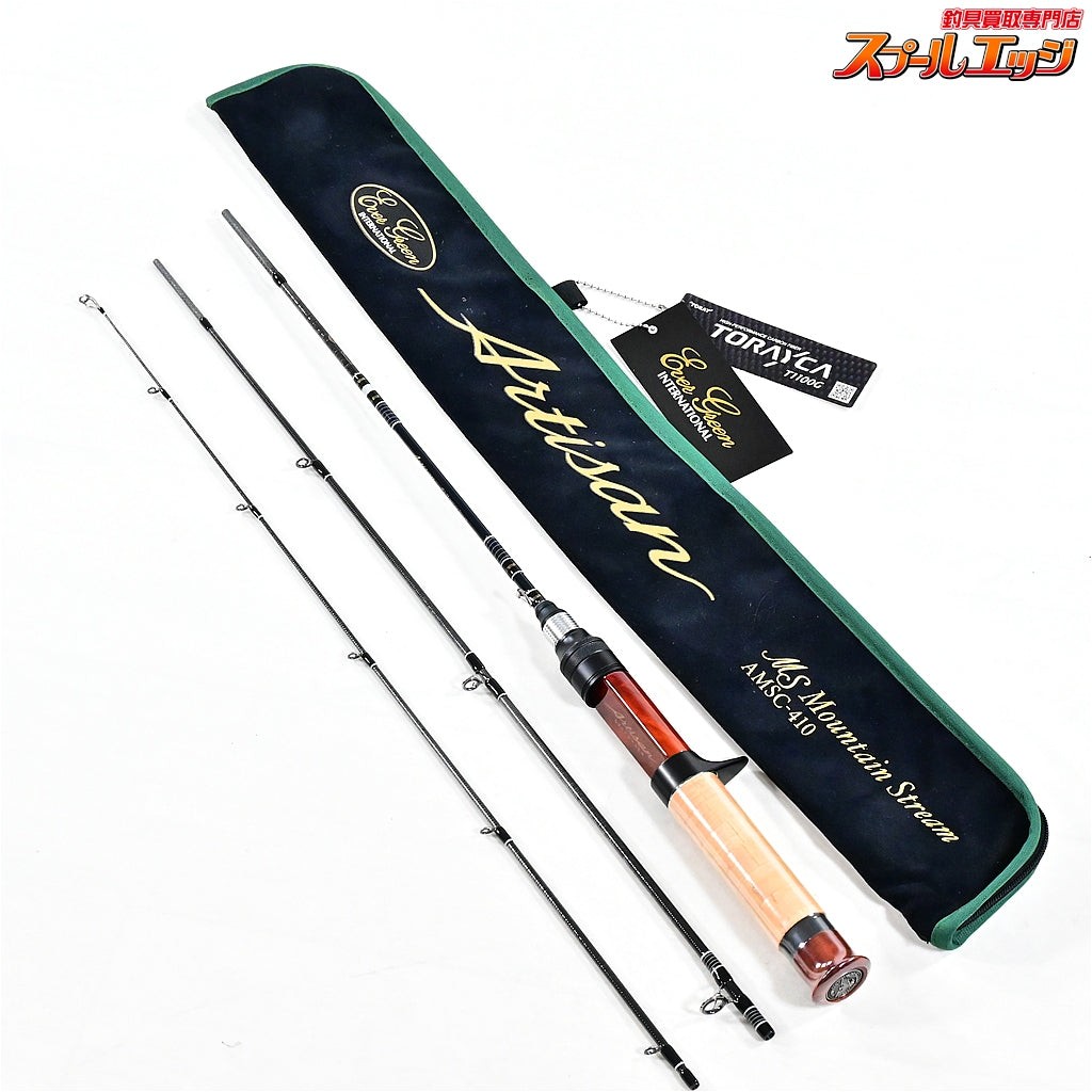 Unused EVERGREEN Artisan Mountain Stream AMSC-410 Baitcasting Rod #009