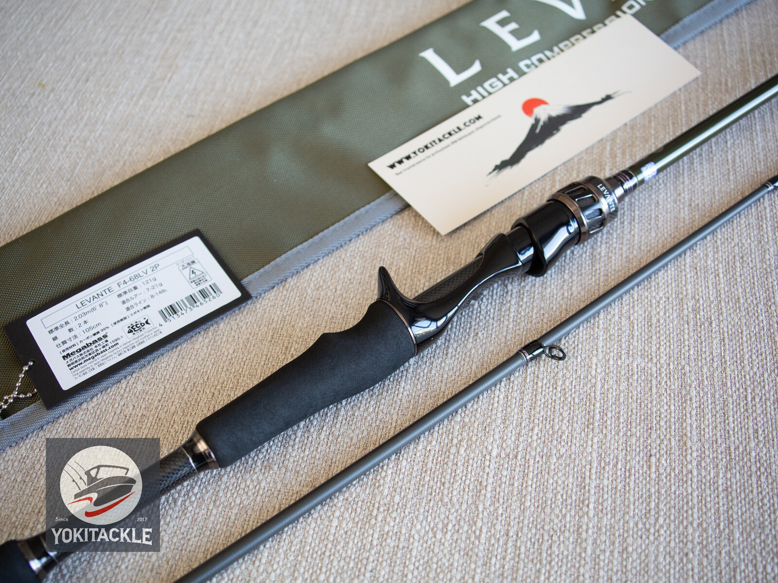 Megabass LEVANTE JP F4-68LV 2P Baitcasting Rod Shipping from JAPAN