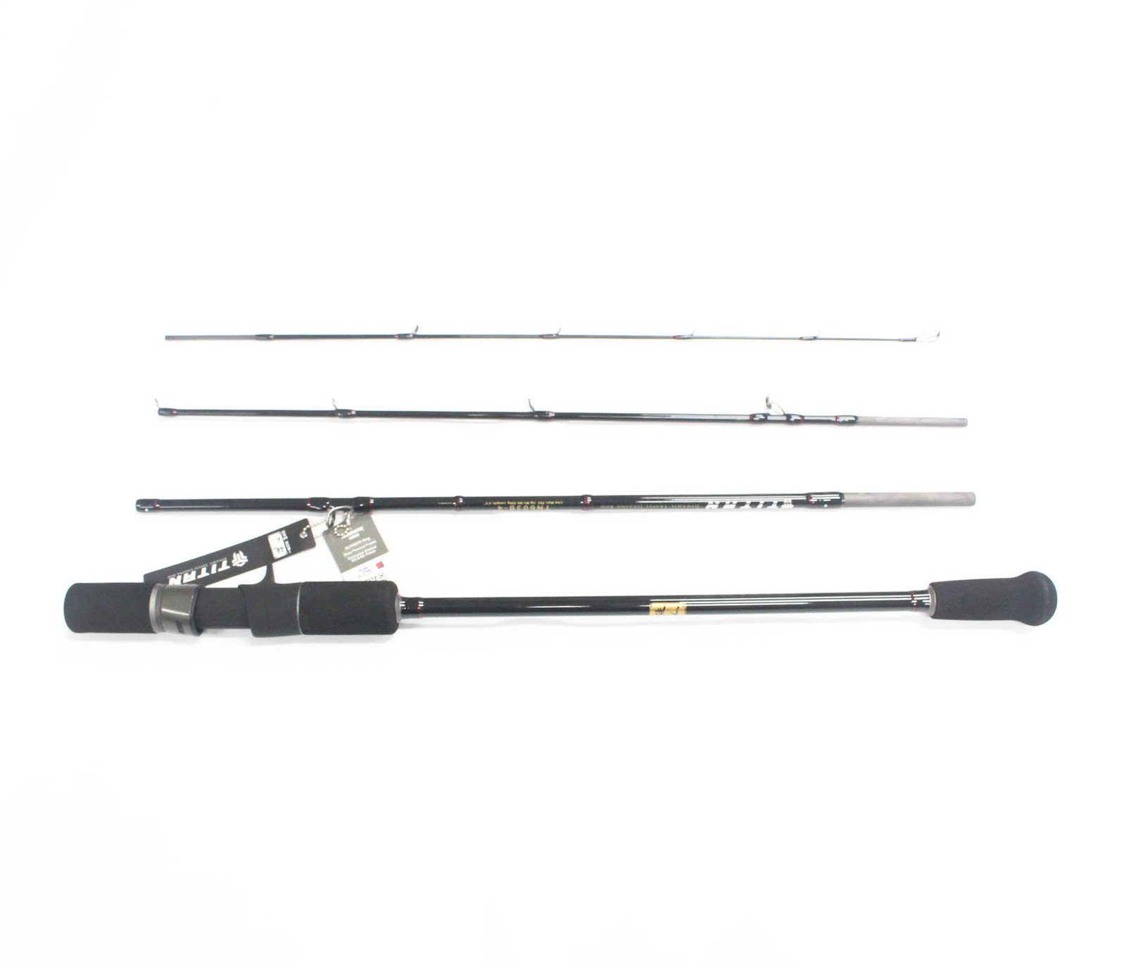 Iron Man Baitcast Rod Titanium Jigging TN603B-4 Piece Travel Rod (2045)