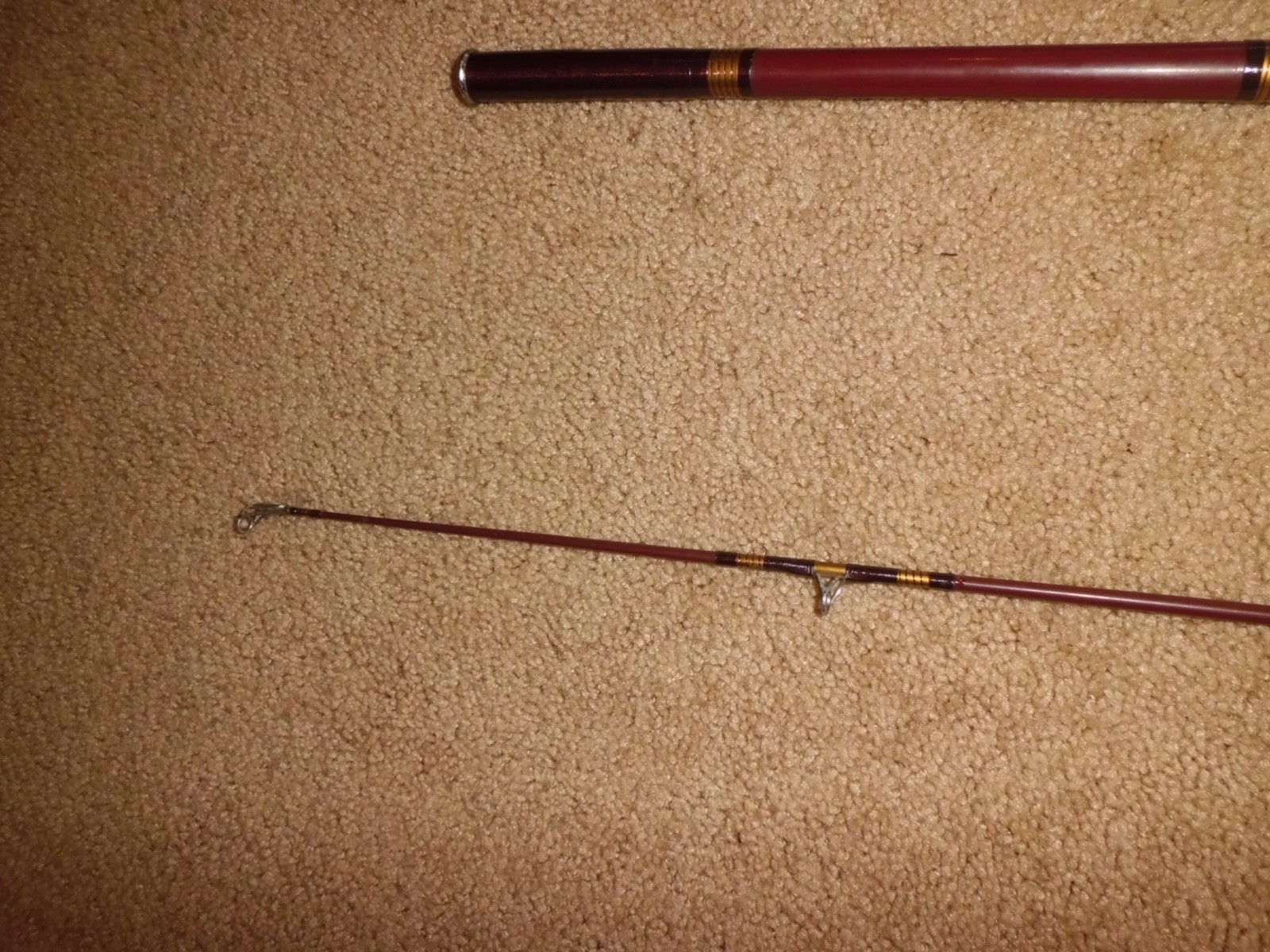 Vintage SPORTSMAN “Custom Deluxe” 106 Medium Action Spinning 9′ Rod- USA- MINT