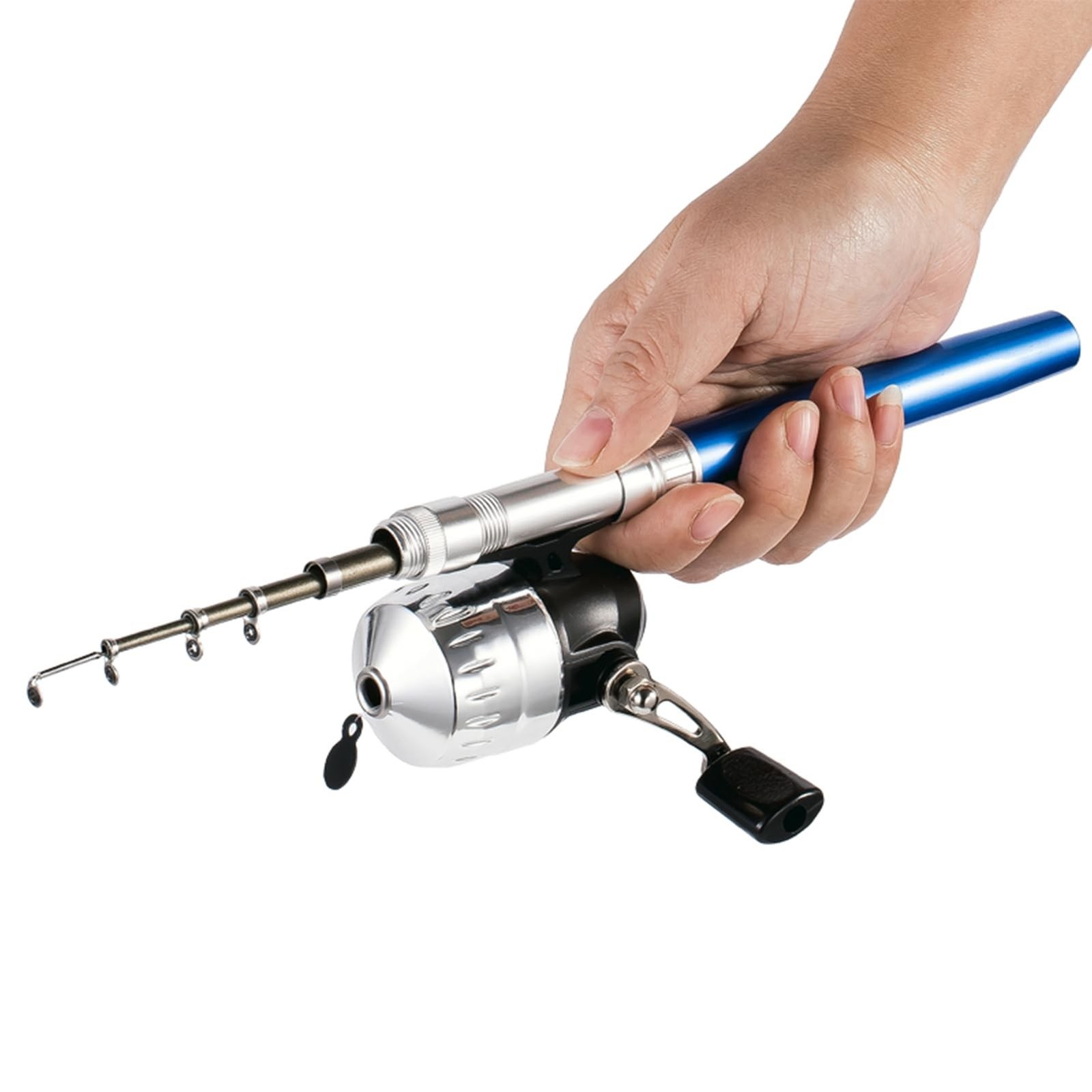 Pen Fishing Rod and Reel Combo Pocket Fishing Rod Telescopic 39in/55in/63in+S…