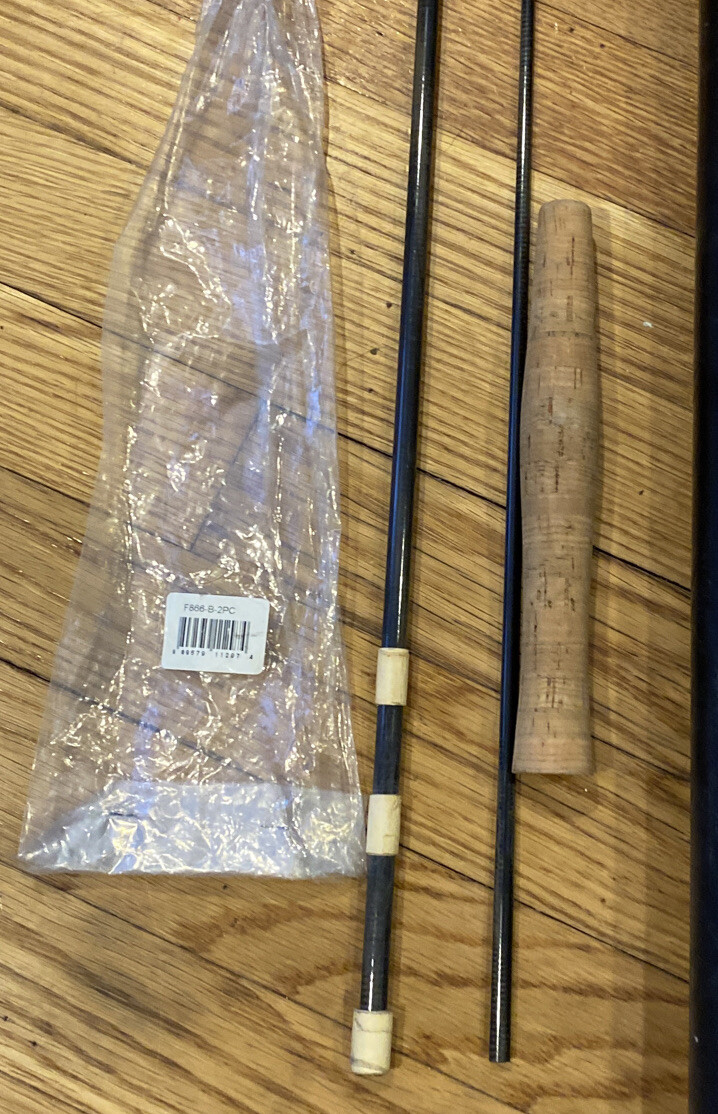 Classic Trout Fly Rods with Hard Tube Case #F866-B-2pc 8’8” + IM7S-702 7’2” *NEW