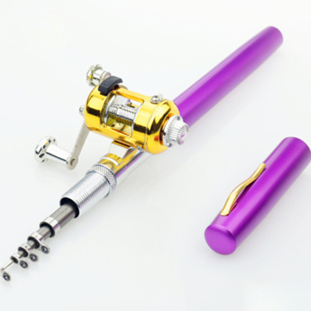 Mini Aluminium Alloy Lure Fishing Rods Stable Lightweight Durable Fishing Pole