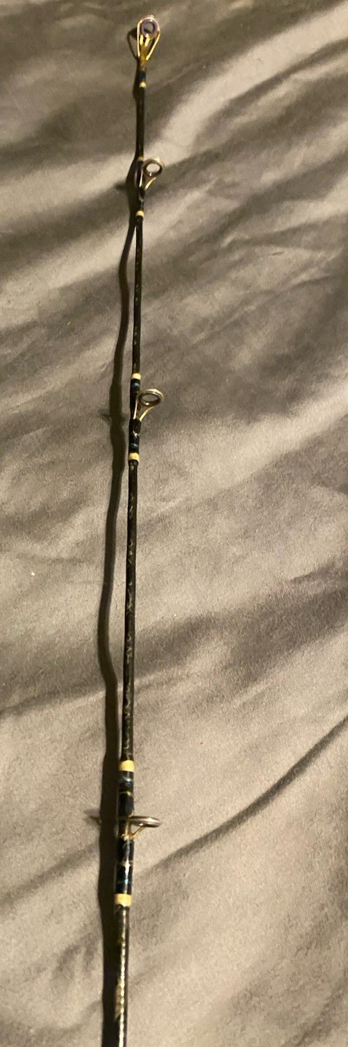 Vintage Bass Pro Shops 6’6” SPIRAL Graphite PRO SERIES MH Casting Rod.