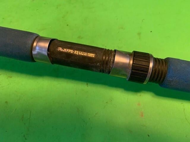 VINTAGE GOLDEN SABRE STROKER 6 FOOT 6 INCH 20 TO 50 POUND RATED FISHING ROD