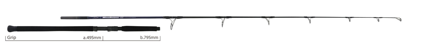 Yamaga Blanks 2025 Blue Sniper Boat Casting 81/10 TRQ-Mode Lure: 40~150g