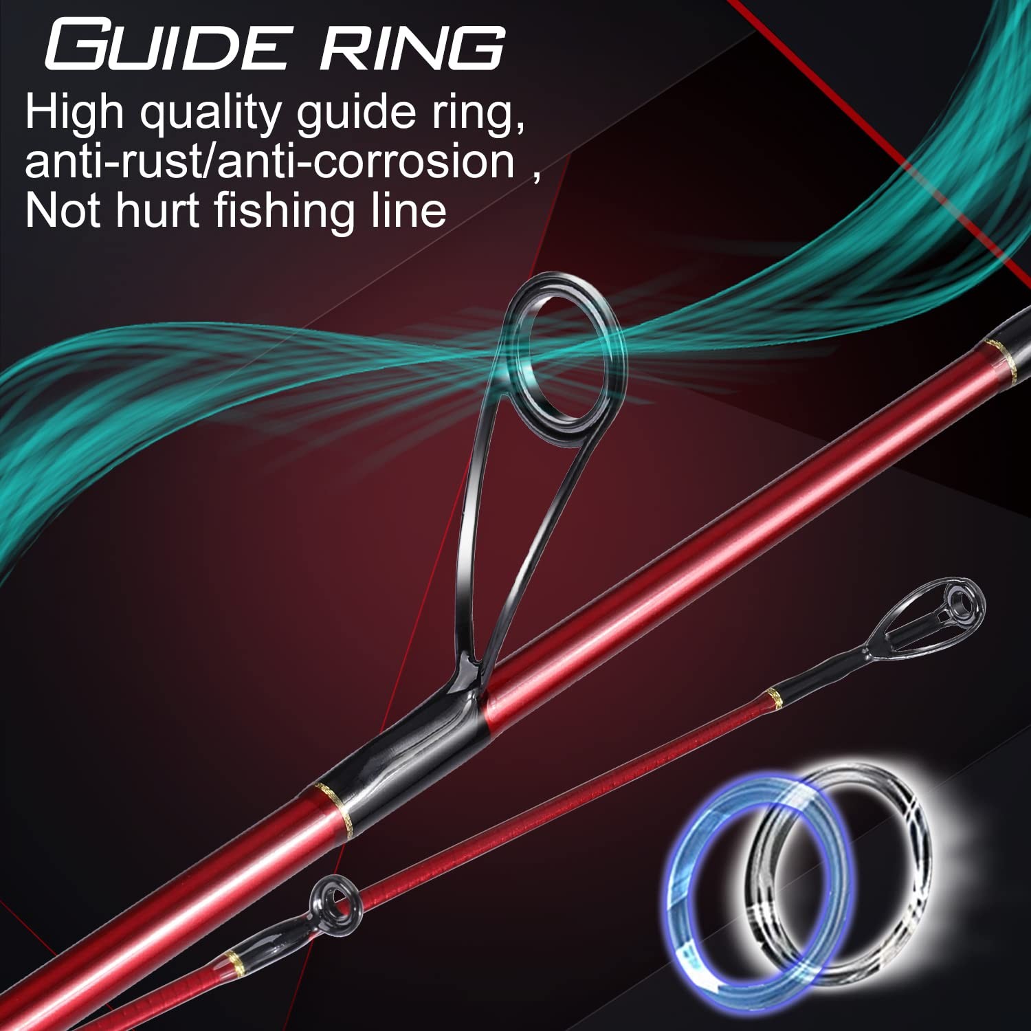 Sougayilang Fishing Rod & Reel Combo, 30-Ton Carbon, SS Guides, Twin-Tip