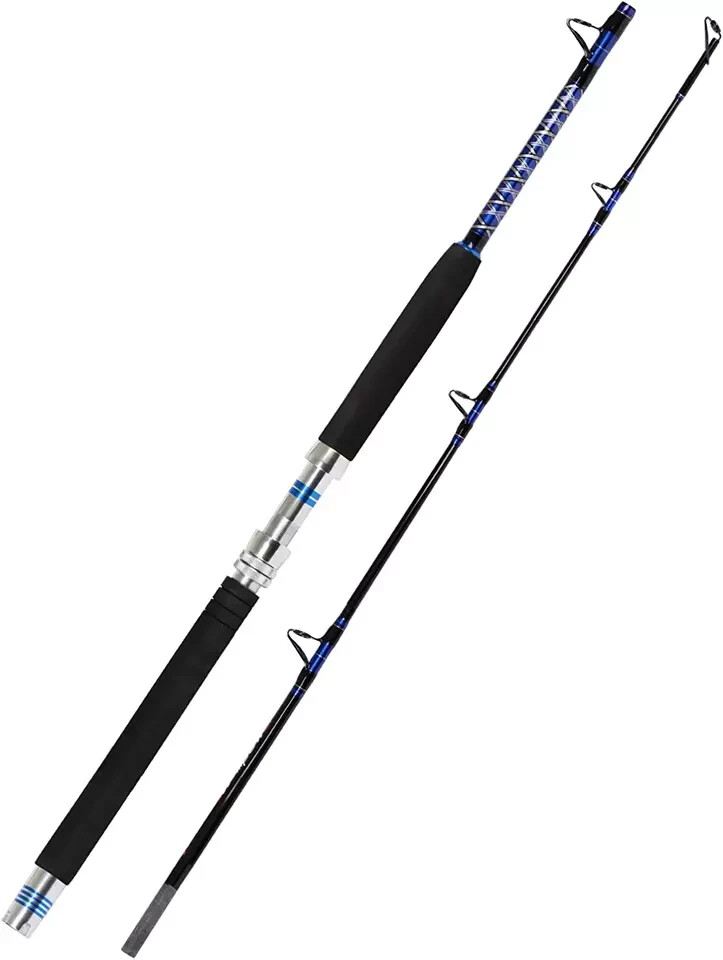 1Pc 2Pc Saltwater Offshore Trolling Rod Big Game Conventional Boat Fishing Pole