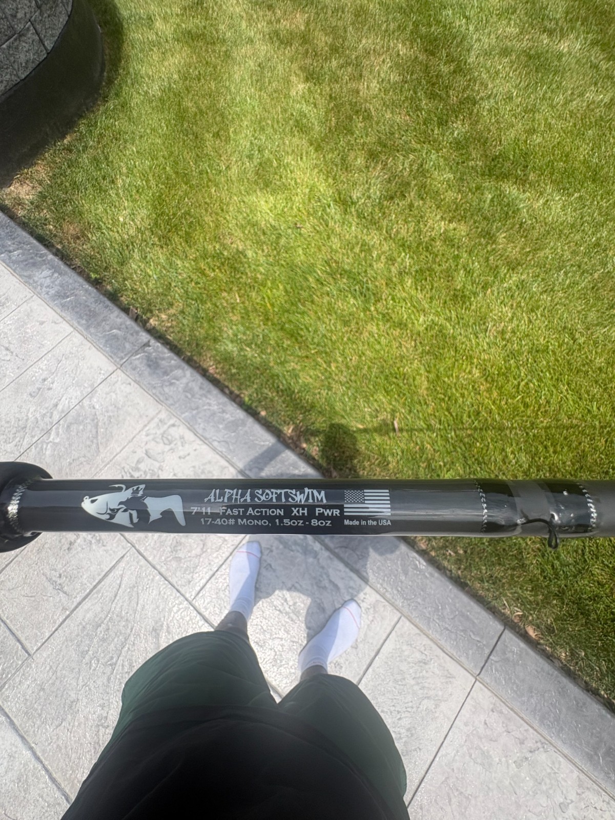Alpha SoftSwim Silver Swimbait Rod