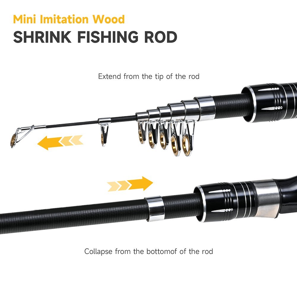Portable 1 61m Fishing Rod Designed for Big Fish Catching and Easy Transport