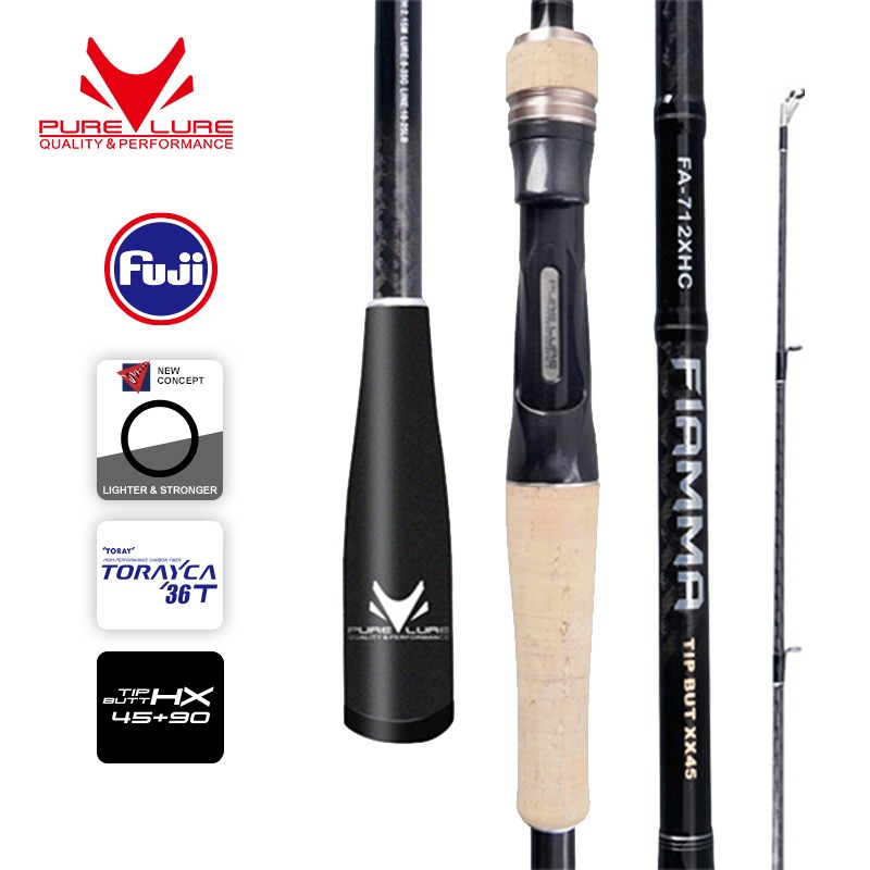 PURELURE FIAMMA Snakehead Game High Strength Casting Fast Hrad Lure Fishing Rod