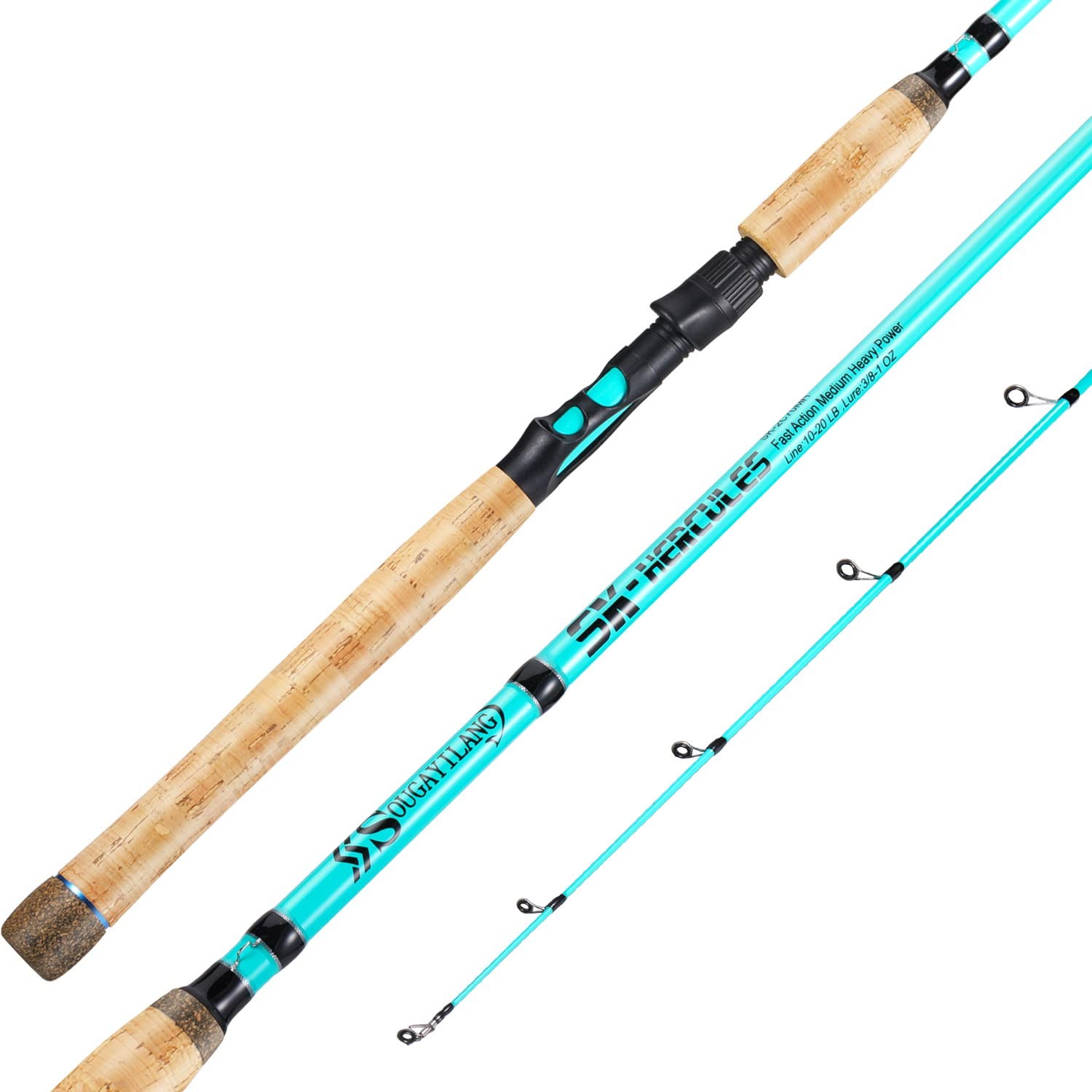 Sougayilang SK Inshore Saltwater Fishing Rod Spinning Casting AAA Cork IM7 Toray