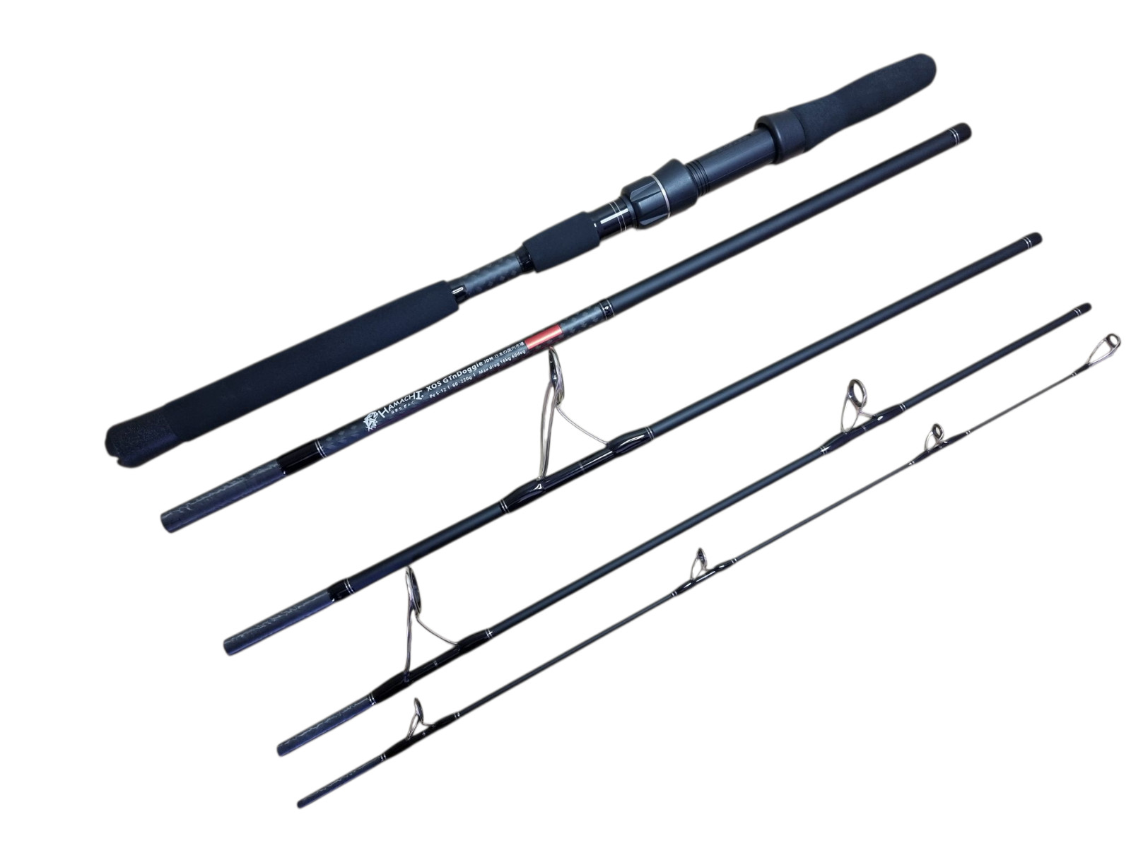 2025 Hamachi XOS GT’n’Doggie 50 – 130lb Popper 9’6 – 5 piece travel fishing rod