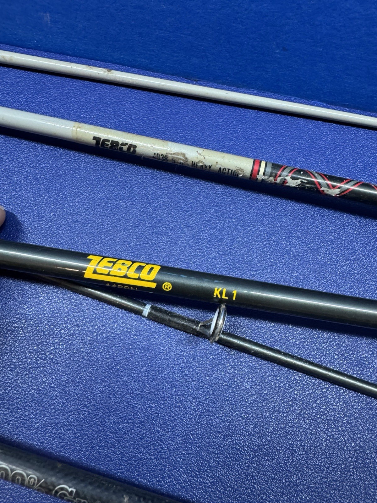 Vtg 4 2 Piece Fishing Poles ( Zebco/ Berkeley/ Unmarked READ