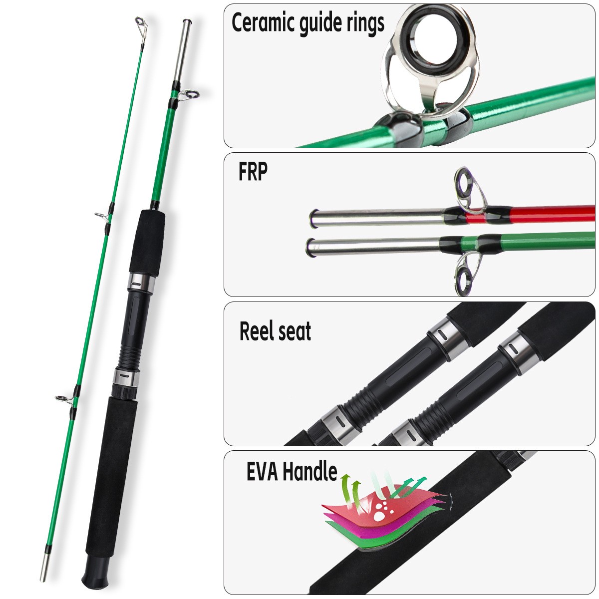 Lightweight 1 Meter Outdoor Fishing Rod with a Straight-handled Fishing Rod