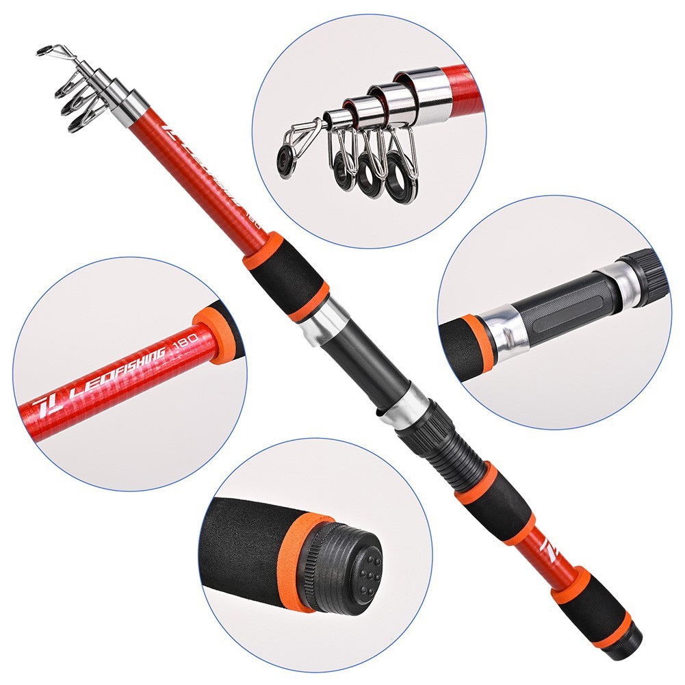 1pc telescopic fishing rod with excellent durability and easy handling