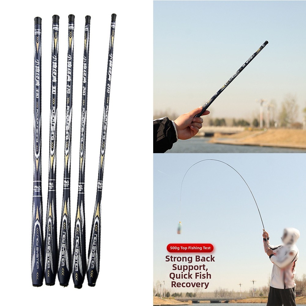 Portable for ultra Light 44cm Short Section Fishing Rod for Lobster Carbon Fiber