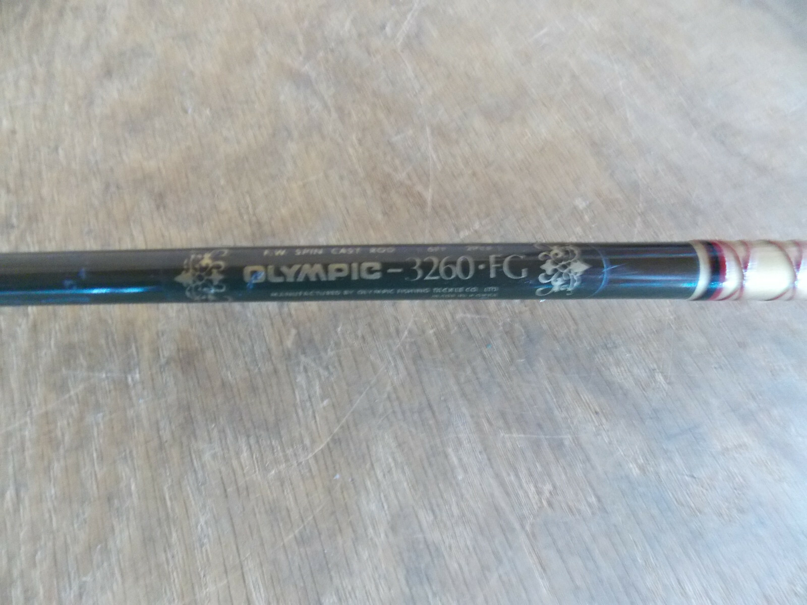 (HTF) Olympic Spin Cast Rod (3260 FG) 6′ (2Pc) EX COND 9/24