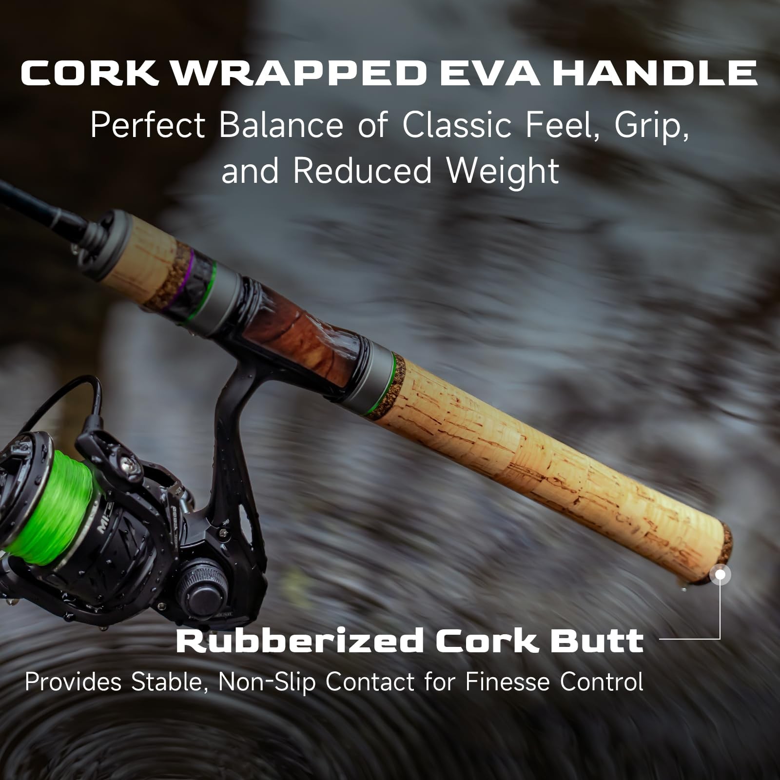 Magic L Ultralight Fishing Rod, 2PCS BFS Casting Rod, Fuji O+A Ring Guides, 4-6l