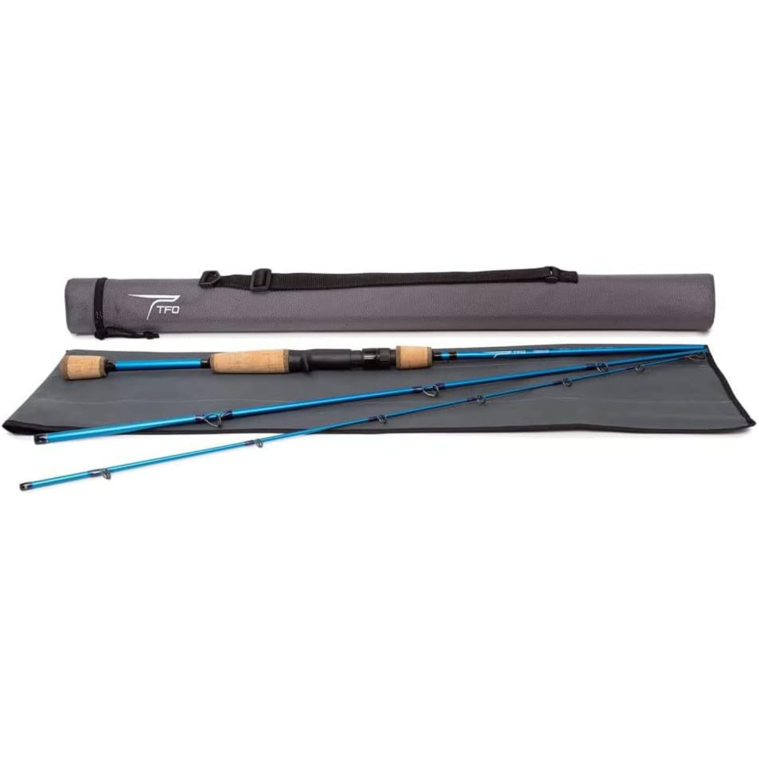 Temple Fork Outfitters 3-Pieces Carbon Fiber 7″ Casting Fishing Rod, Medium