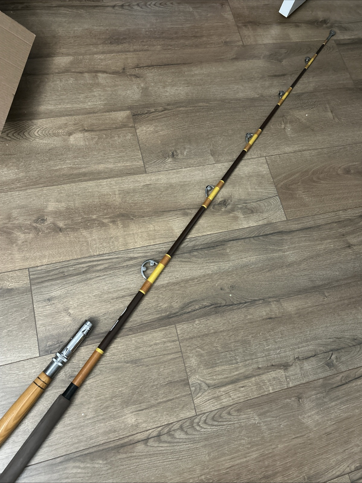 7’ NATIONAL LARGE GAME TROLLING /fishing Rod 7050 IGFA 50LB ROLLER ROD