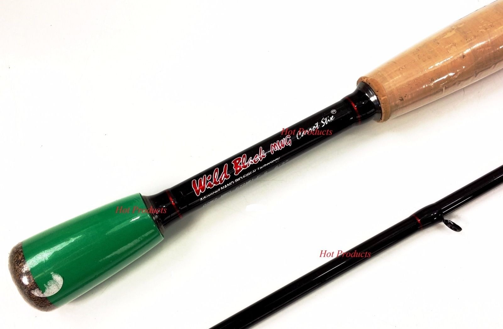 COLLAPSIBLE 2PC Carrot Stix SPINNING 7′ MEDIUM Wild Black Microwave Fishing Rod