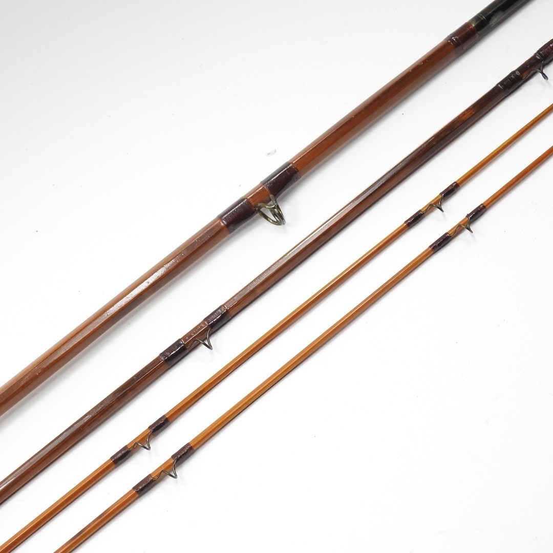 F.E. Thomas Special “Streamer Browntone” Bamboo Fly Rod. 9’. 3/2. W/ Tube & Sock