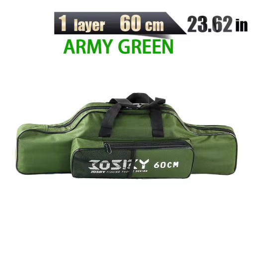Foldable Fishing Rod Bag Oxford Cloth Portable Pole Storage 60-180cm