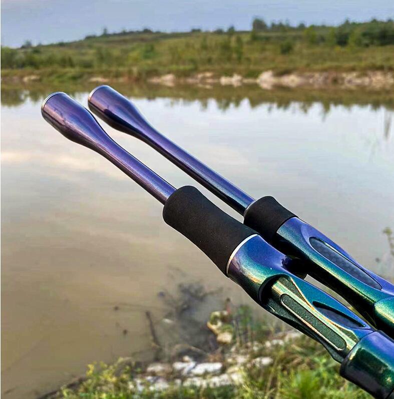 Casting Spinning Ultralight Fishing Rod 1.5M/1.68/1.8m 30T Carbon 2 Section Pole