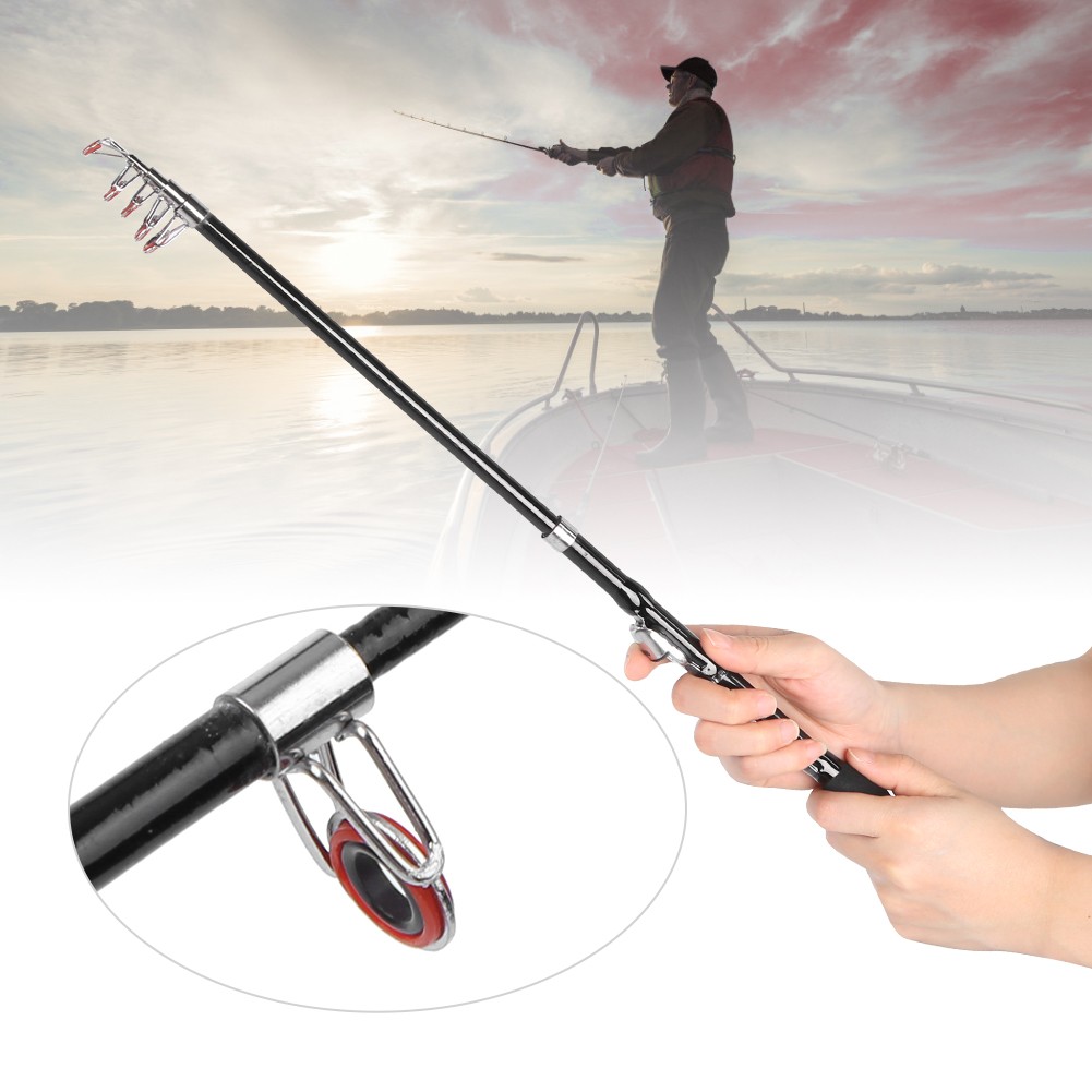 Mini Portable Fishing Rod Ultra-Short Travel Design Lightweight Glass Fiber