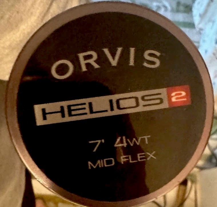 Orvis Helios 2 Fly Fishing Rod 7′ 4wt Mid Flex with Case & Certificate